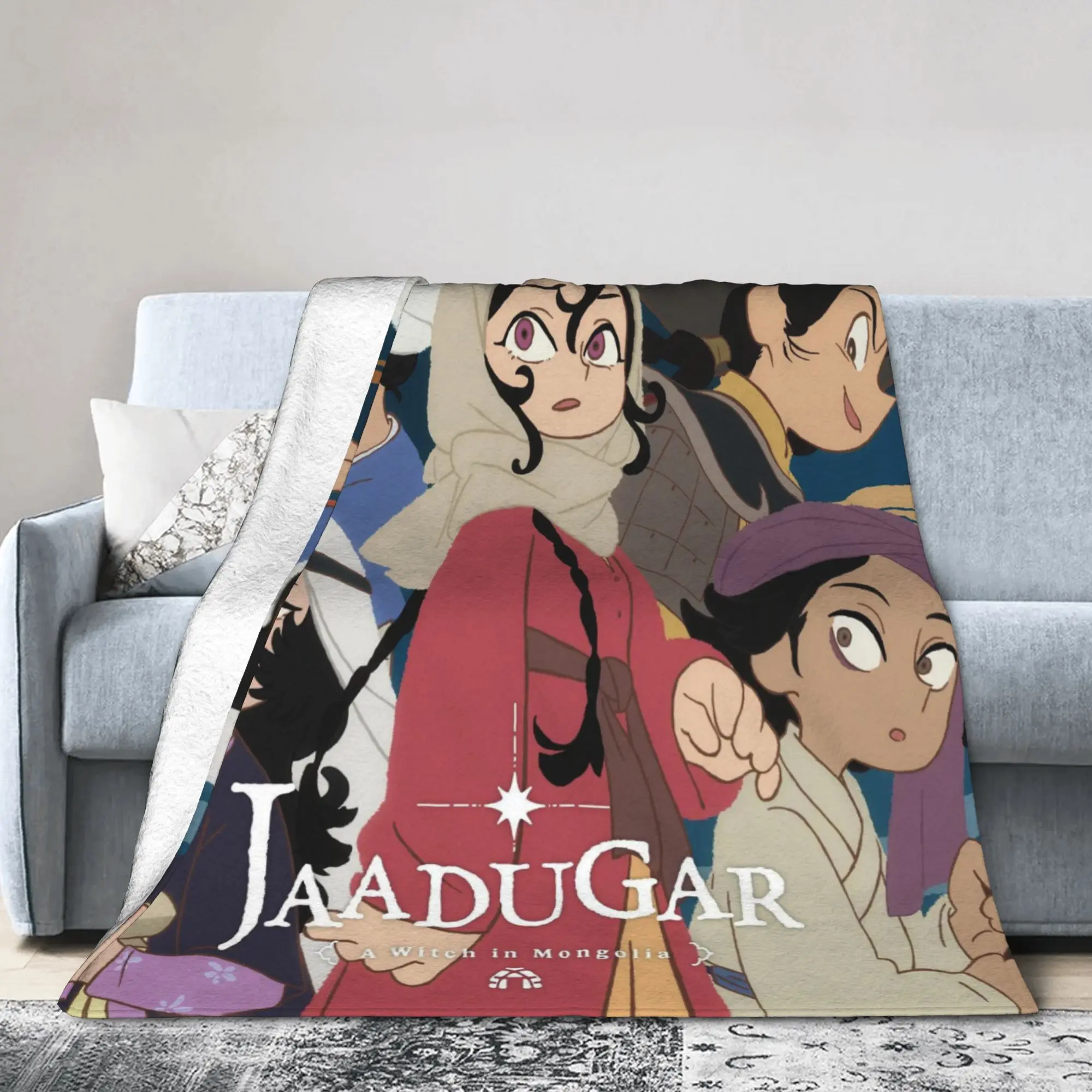 Tenmaku no Jaadugar Anime Blankets Fatima Flannel Novelty Soft Throw Blankets for Bedding Lounge  Winter