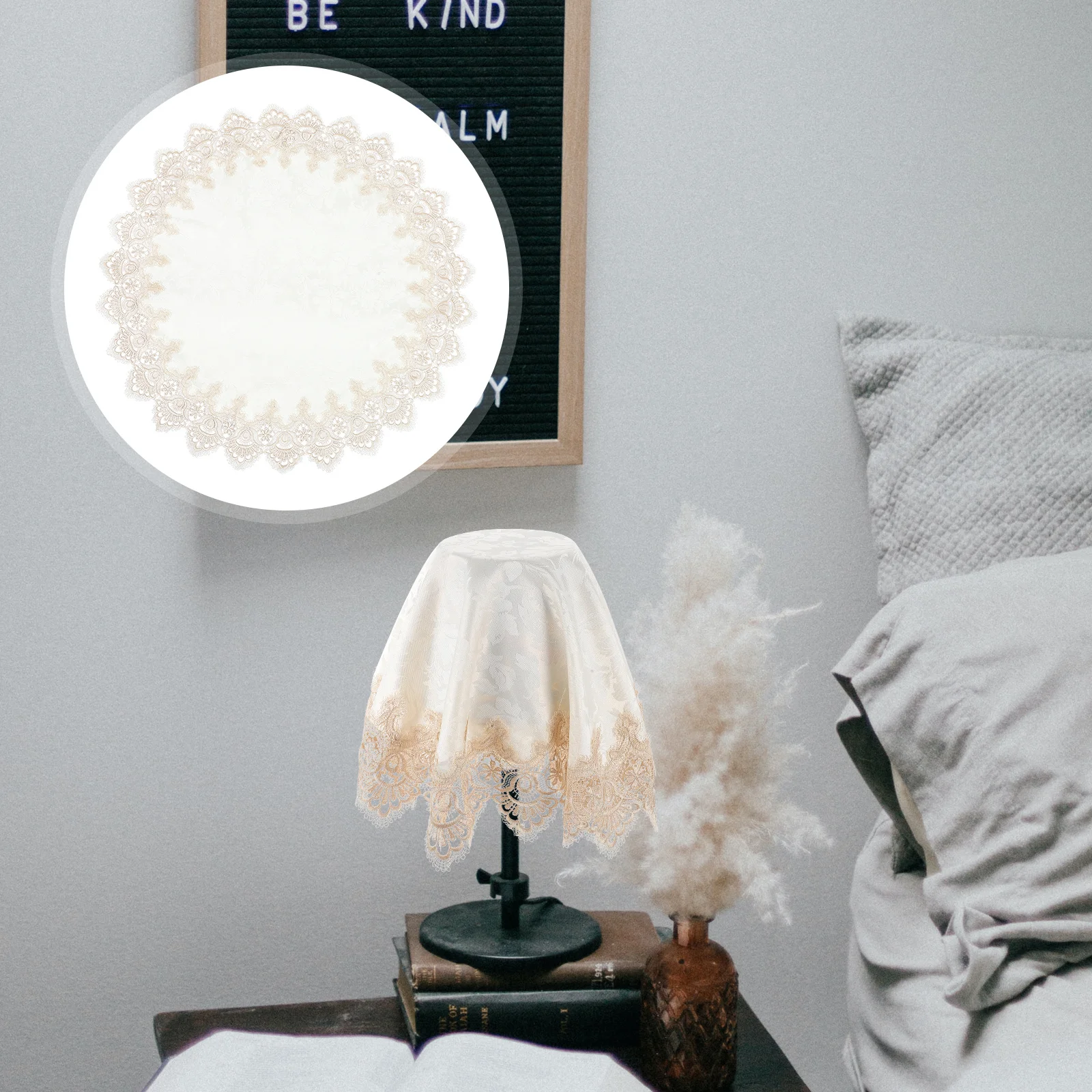 

Lampshade Protective Cover Waterproof Cloth Table Light Shade Decor Stable Structure Creative Design Prolong Service Life