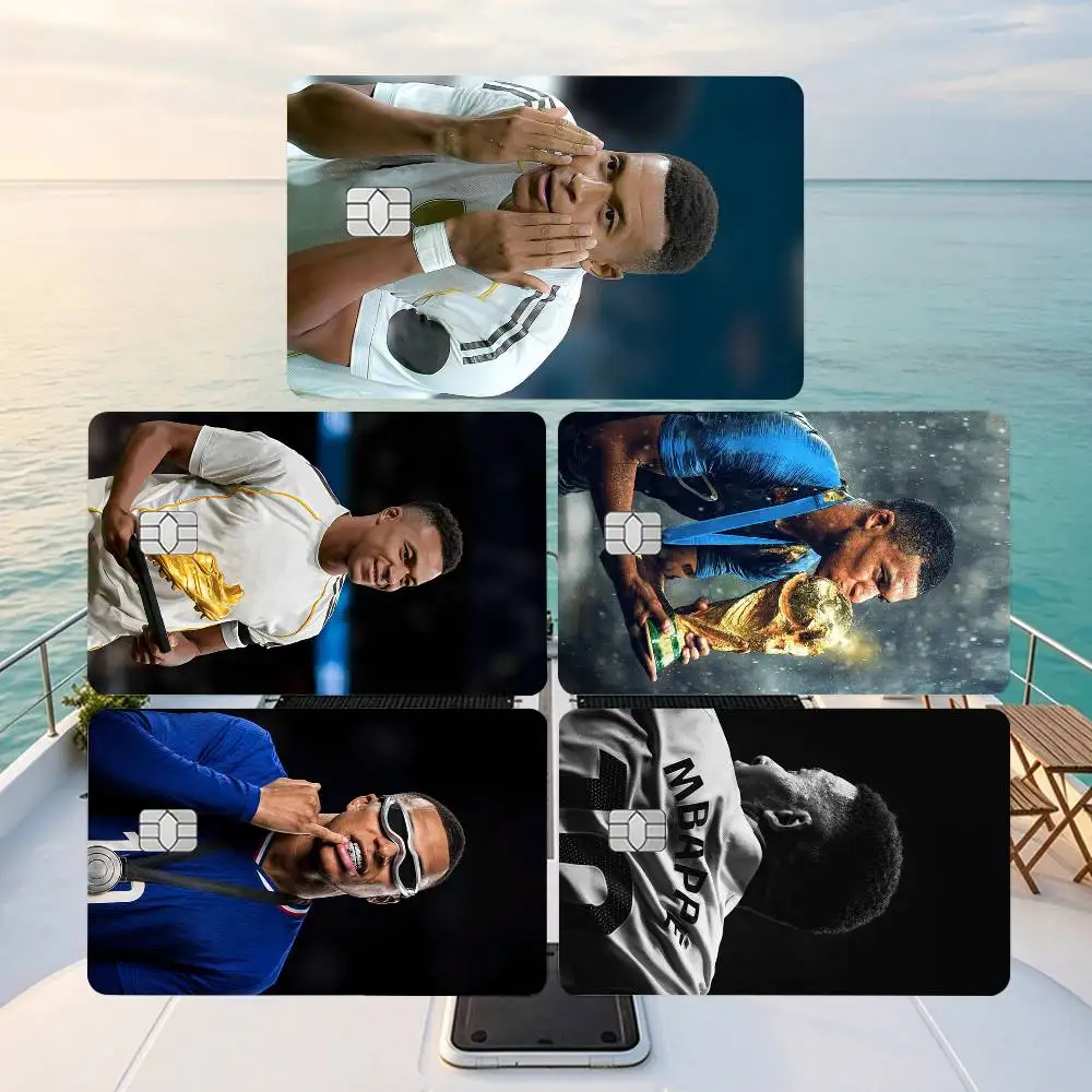 Football Prodigy Kylian Mbappe-10 Credit Card HD Stickers Game Card Decal Small Chip Waterproof Sticker Gift