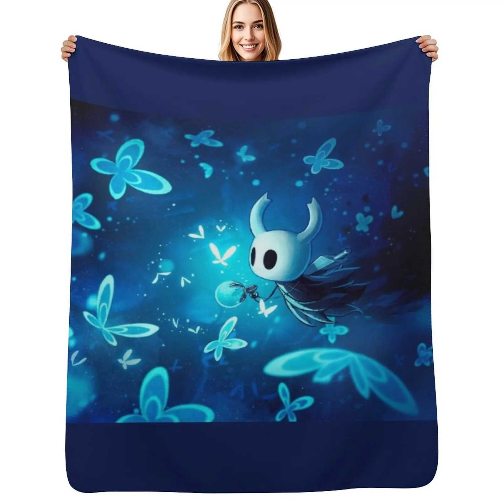 hollow knight art 2 Throw Blanket Modern Design Soft Blanket for Home Decor