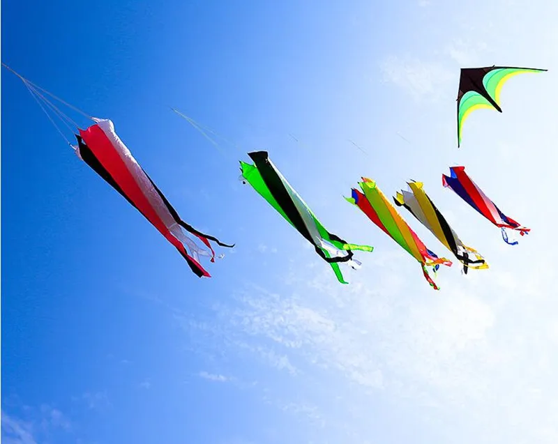 Free shipping giant kites windsocks kite tails outdoor toys flying show kites nylon kites accessory paragliding kites power cerf