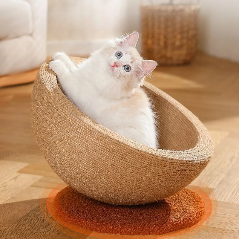 

Sisal Cat Scratching Board Nest Integrated Oversized Cat Toy Cat Claw Board Resistant To Scratching Off Crumbs Nest Basin Hemp