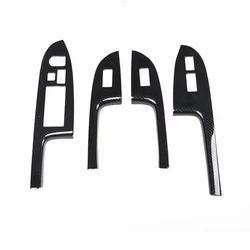 JXKaFa For Honda Accord 7th 2004-2007 Right Hand Drive Car Door Armrest Window Lift Switch Cover Trim ABS Styling Moldings 4pcs