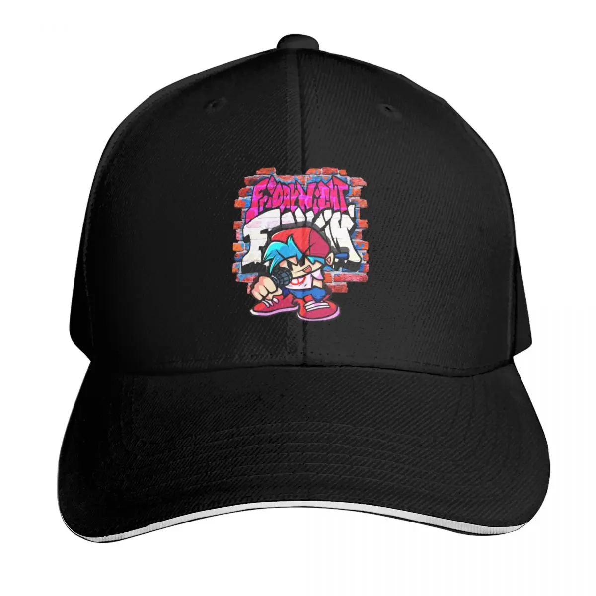 BoyFriend FNF. Brick wall Baseball Cap Streetwear Hip Hop Trendy Vintage Retro Embroidered Lightweight Packable