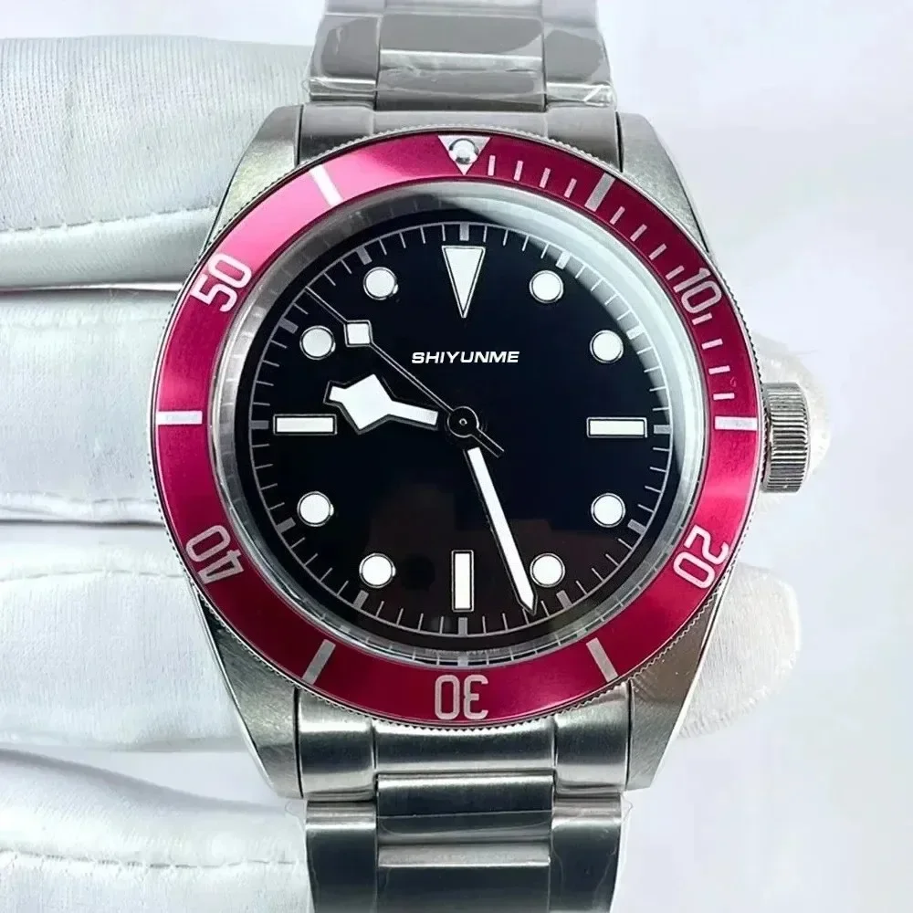 WATCH1 Store  Automatic Mechanical Calendar Men's Sport Watch Stainless Steel Bracelet Black Ceramic Bezel Watch T-Series