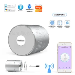 Wehere M532 TUYA Inteligente Door Lock TTlock Nuki Estilo não Mudar Bloqueio Cilindro Suporte Alexa ou Google Home Fingerprint Door Lock