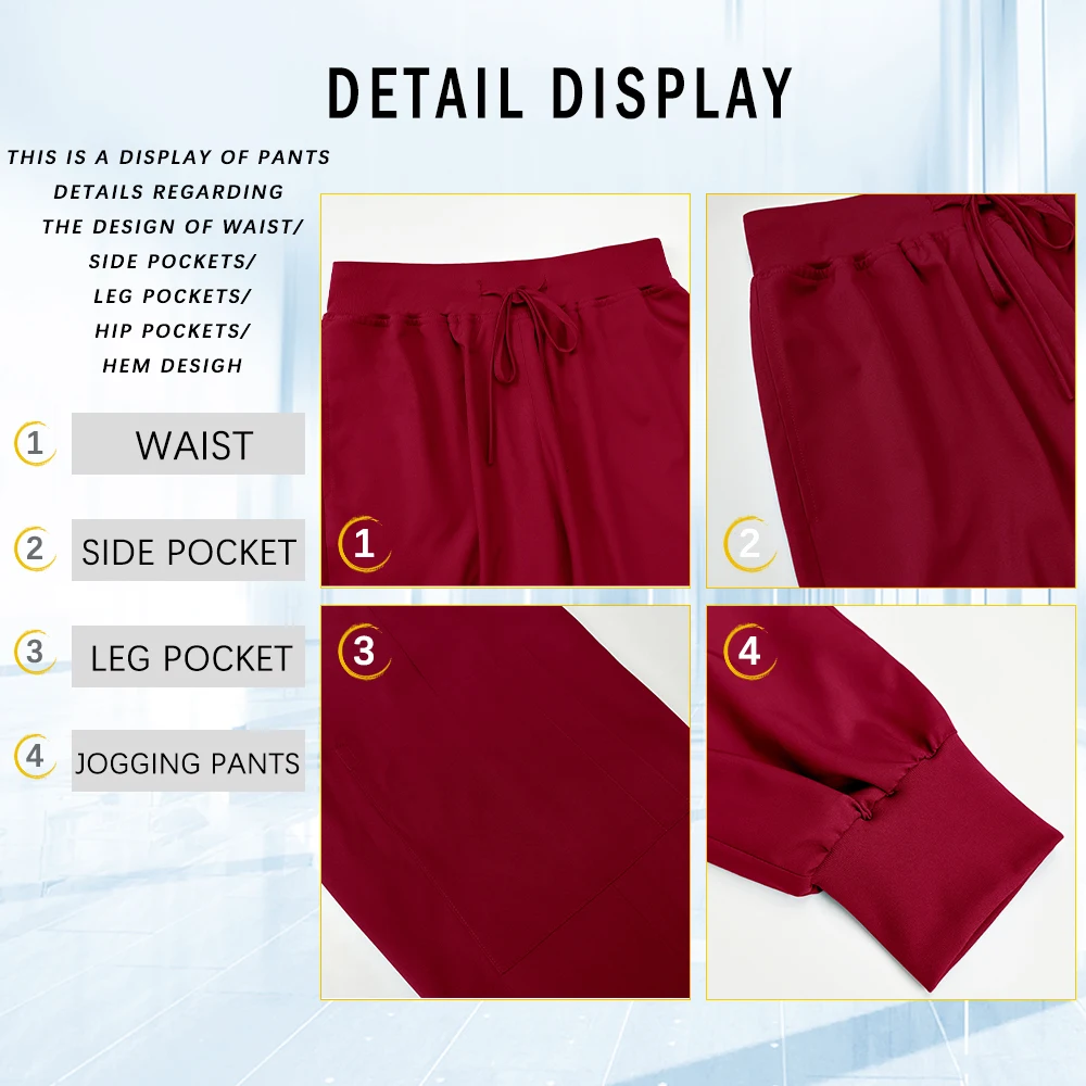 Novos uniformes de enfermeira feminino médico esfrega conjunto roupas cirúrgicas médicas dos homens bolsos jogger conjunto hospital odontologia clínica workwear