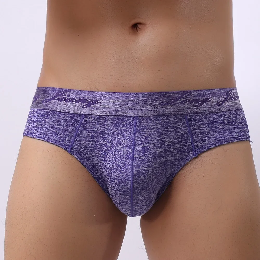 Men Underwear Briefs Mid Waist Breathable Male Panties Cueca U Convex Pouch Sexy Butt Lifting Underpants Slip Homme Calzoncillos