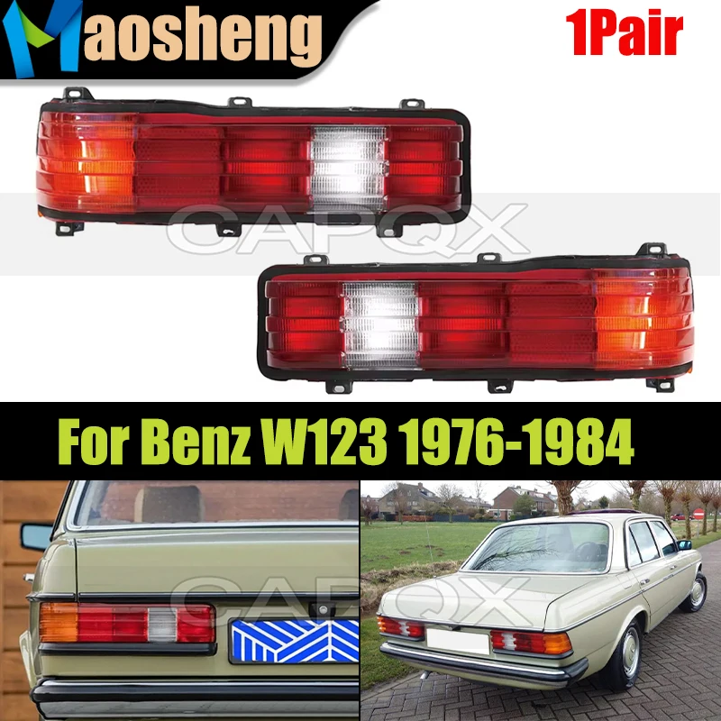 

1 пара автомобильных задних фонарей для Mercedes Benz W123 1976-1984, задний стоп-сигнал, задний фонарь
