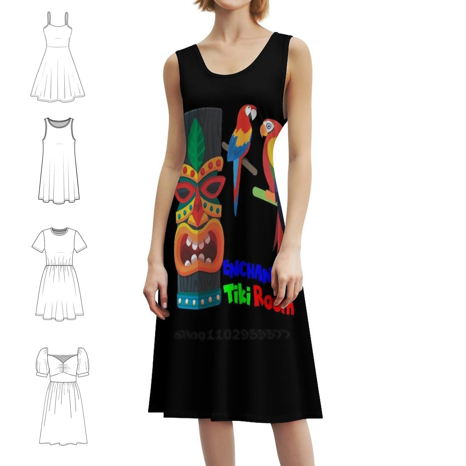 فستان ساحر تيكي بوهو أنيق أنيق على الشاطئ لحفلات الزفاف فستان العالم تيكي مسحور تيكي مسكون للنساء #1