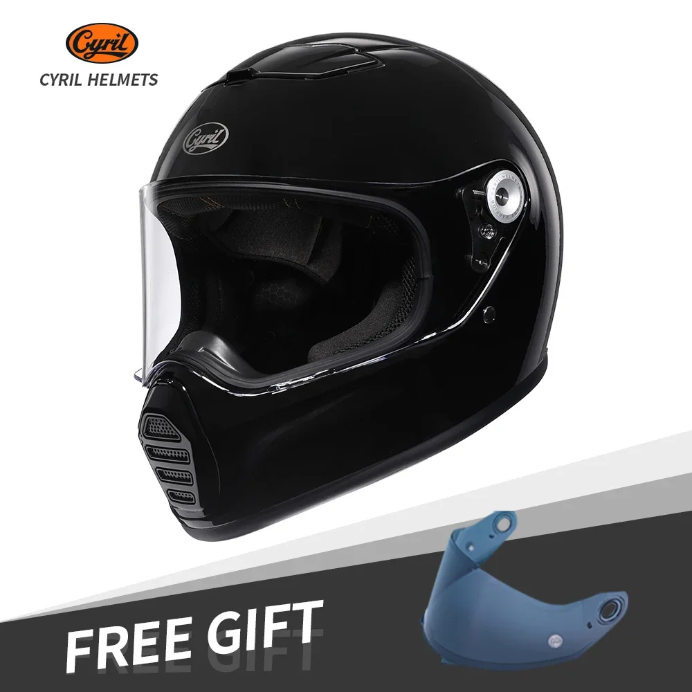 

Cyril Fashoin Full Face Moto Casco Cool Breathable Safety Dot Ece Certified Motocycle Accessories Equipment Helmets Capacetes