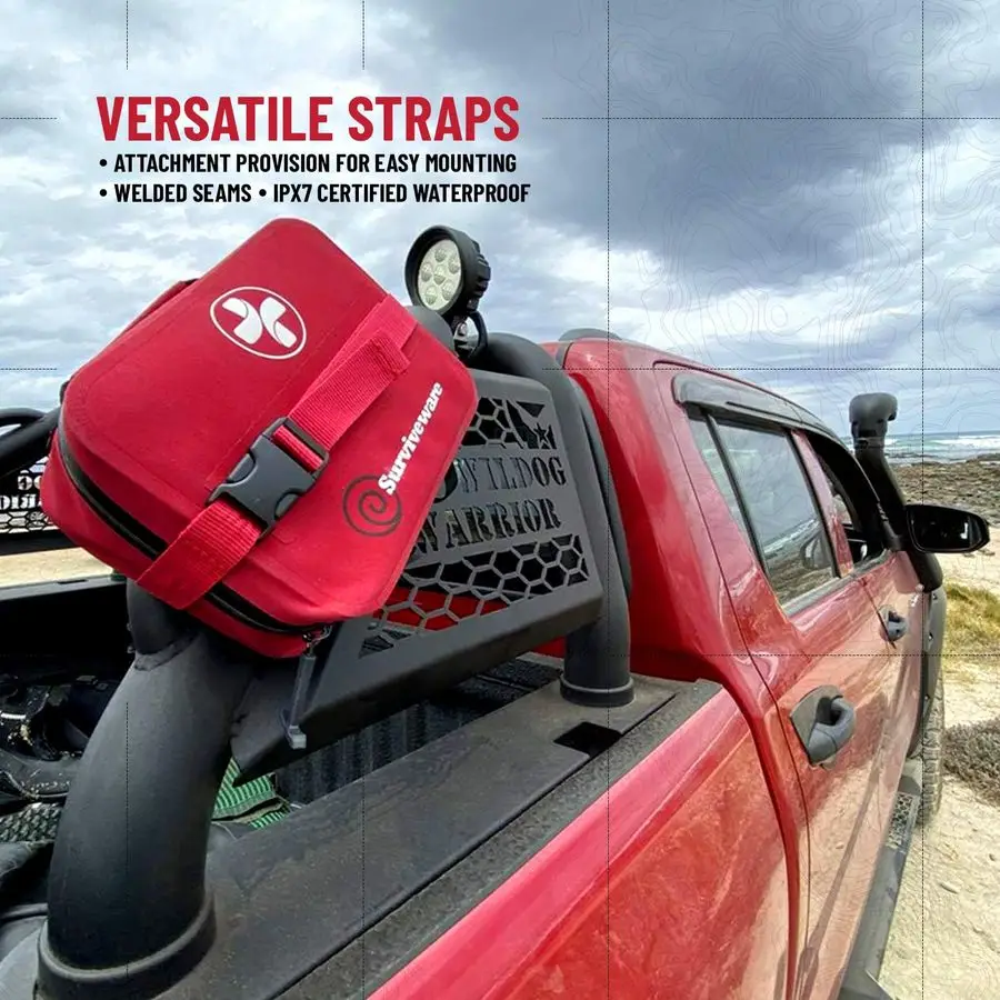 Kit di pronto soccorso di sopravvivenza premium impermeabile Preparazione alle emergenze di sopravvivenza per attrezzatura da campeggio da viaggio, kit di sopravvivenza e emergenza all'aperto