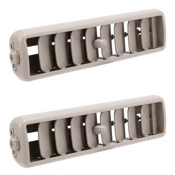 2X bej araba çatı üst yan klima havalandırma çıkışı A/C paneli ızgara kapağı Mitsubishi Pajero V93 Install için yüklemek