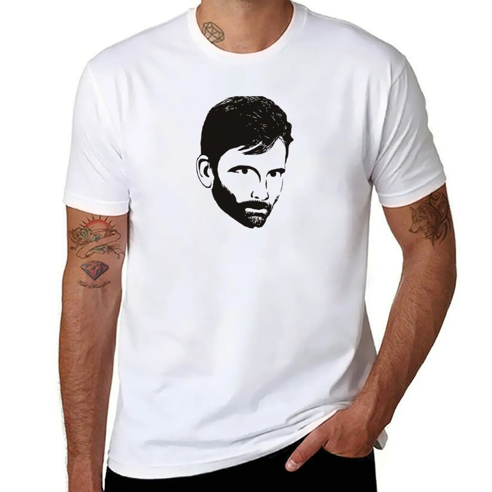 

Alec Hardy Silhouette T-Shirt t shirt custom print man t shirts high quality luxury brand t shirts for man pack cotton T-Shirt