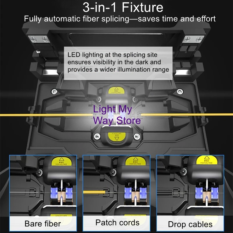 Fully automatic optical fiber fusion machine, patch cable jumper tail fiber hot fusion machine, K5 fusion machine