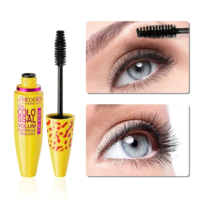 3D Mascara Eyelash Long Lasting Grower Natural Waterproof Black Professional Eye Mascara Cosmetic Eyelash Brush Make Up