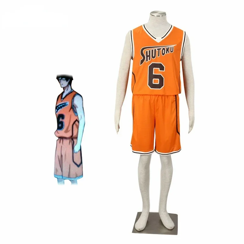 

Orange Kuroko no basket No. 6 Midorima Shintaro Cosplay Costume Shutoku Basketball Costume