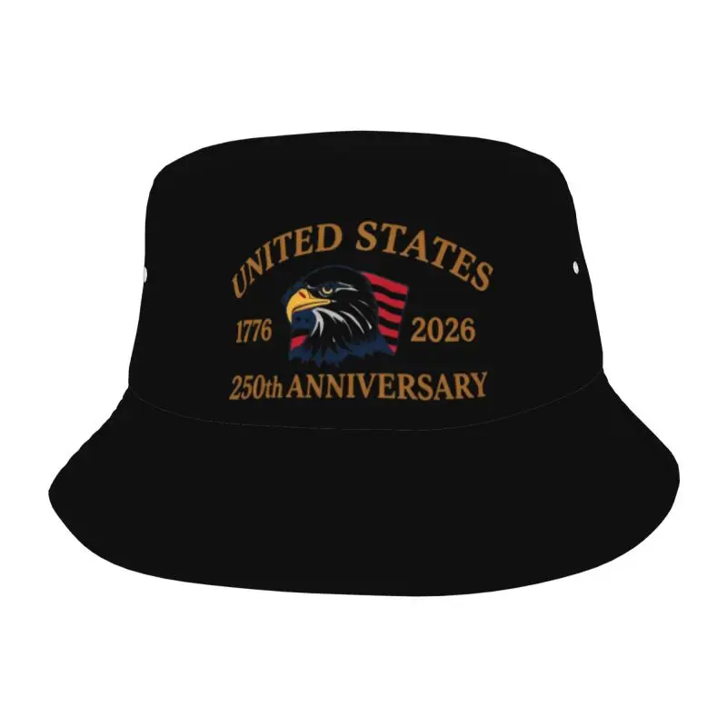 United States of America Sunscreen hat fashionable printed bucket hat, men's and women's fisherman hat, women's casual basin hat