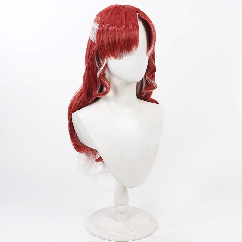Vtuber Saotome Berry Cospaly Wig – Split Double Ponytail – Heat Resistant Fiber Wigs for Adult – Breathable Rose Net Cap
