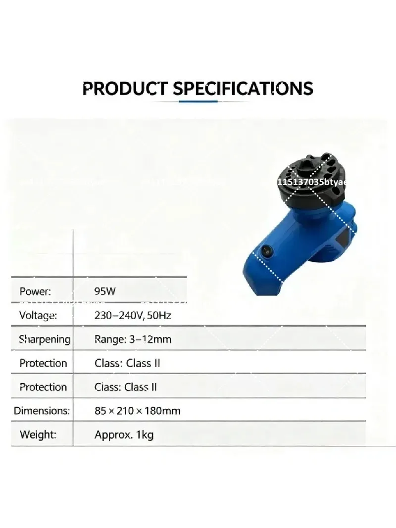 Bench Top Drill Bit Grinder Multi-Function Sharpener with Grinding Wheel Fast Repair Tool for Twist Drill Bits