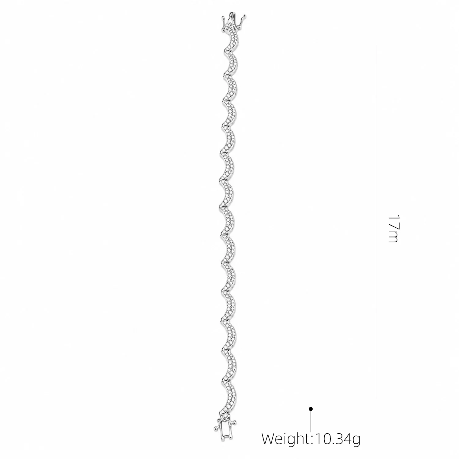 Women Minimalist Wavy Zigzag Thin Chain Bracelet Delicate Wave Pattern Stackable Wrist Bracelet Elegant Jewelry For Wedding Occa