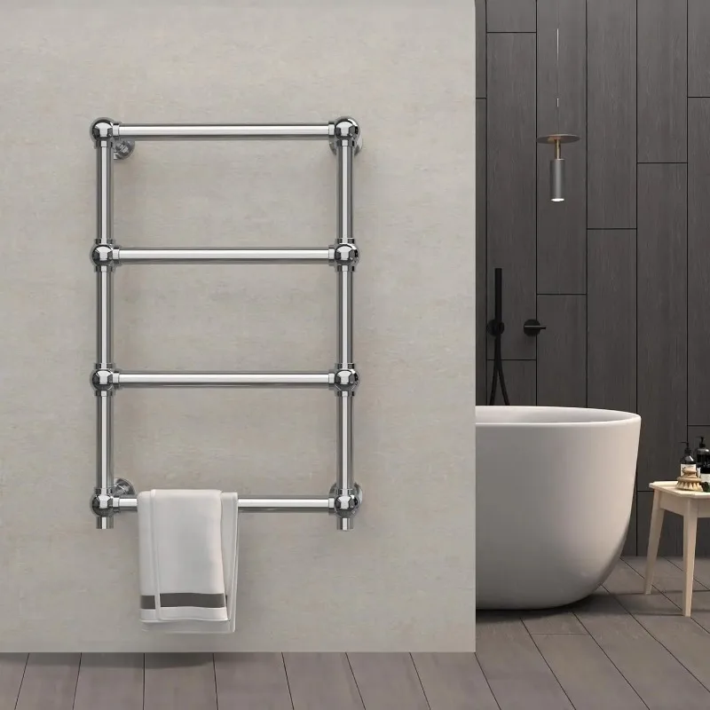 Polished radiator towel rack 19.69 inches wide X 29.5 inches high