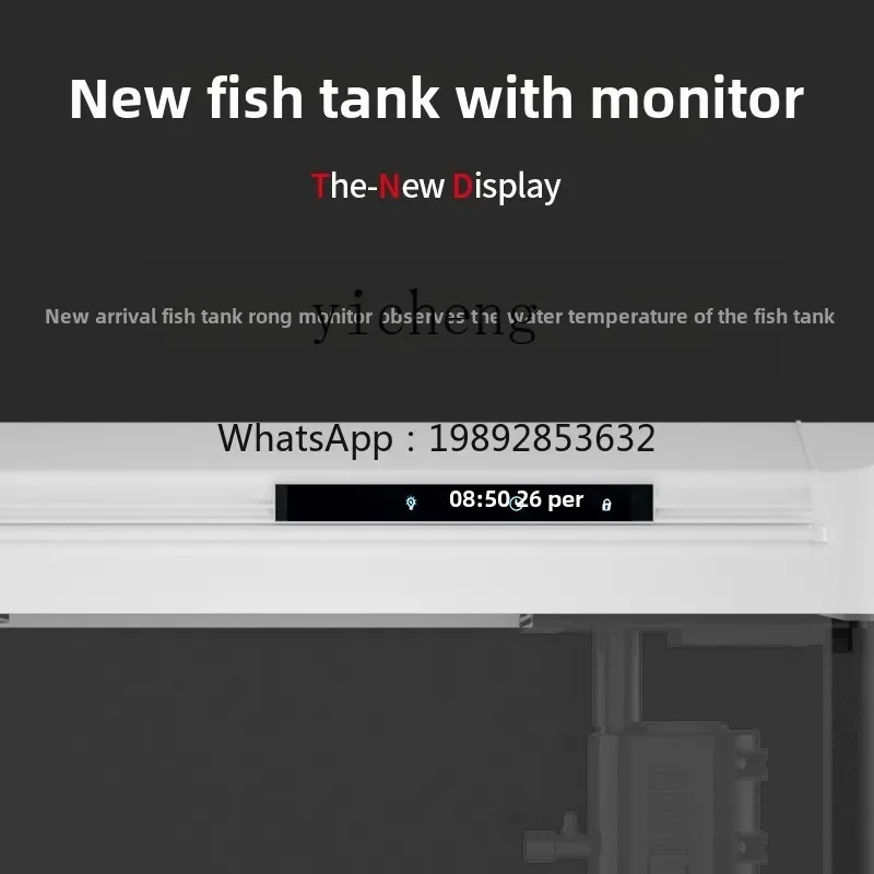 

H3-23 living room large, medium and small household floor with cabinet aquarium ecological water-free glass goldfish tank