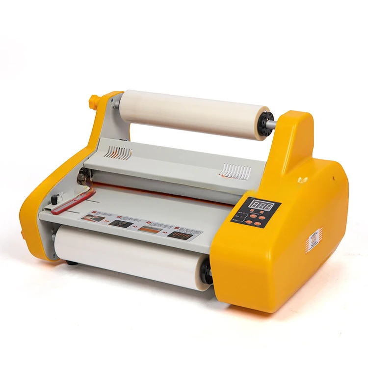 Single-sided and double-sided laminating machine, small printing laminating machine, semi-automatic FM3520 heating film rolling