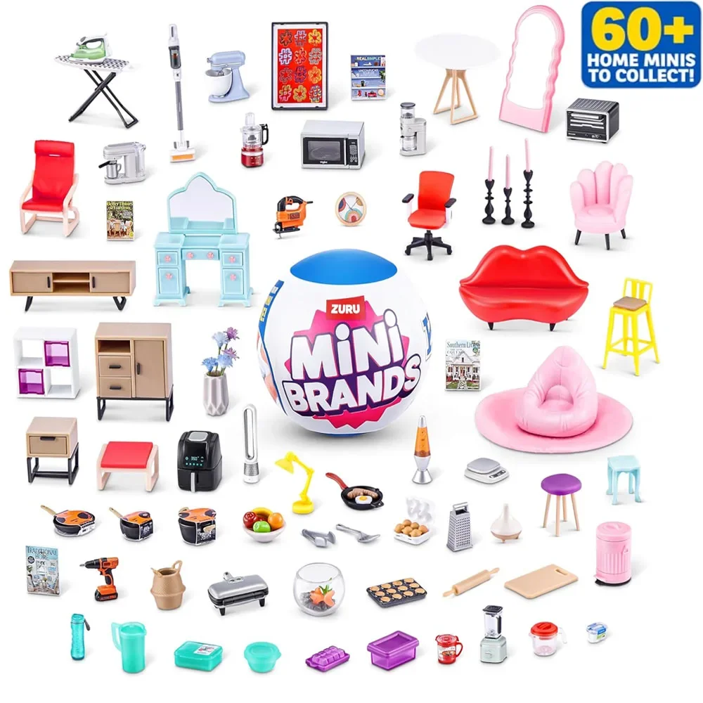 ZURU Mini Brands Home Series 60+ Styles Miniature Furniture Kitchen Appliances Mystery Capsule Collectible Mini Home Toy view 5