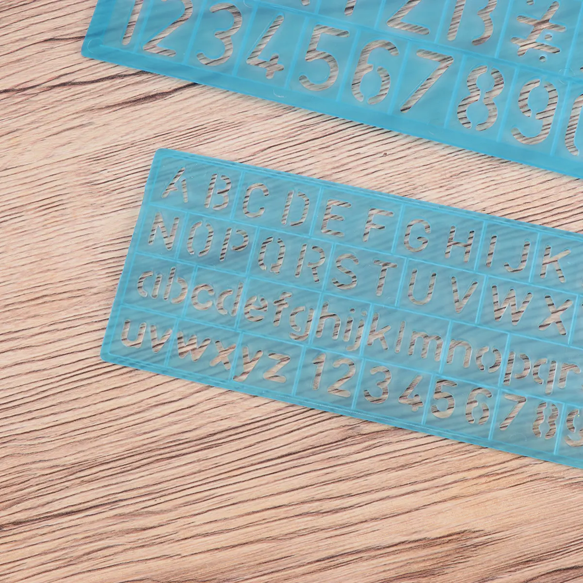 4Pcs Multifunctional Ruler Set Environment Friendly Plastic Stencils Sturdy Wear Resistant Waterproof Washable Various Sizes