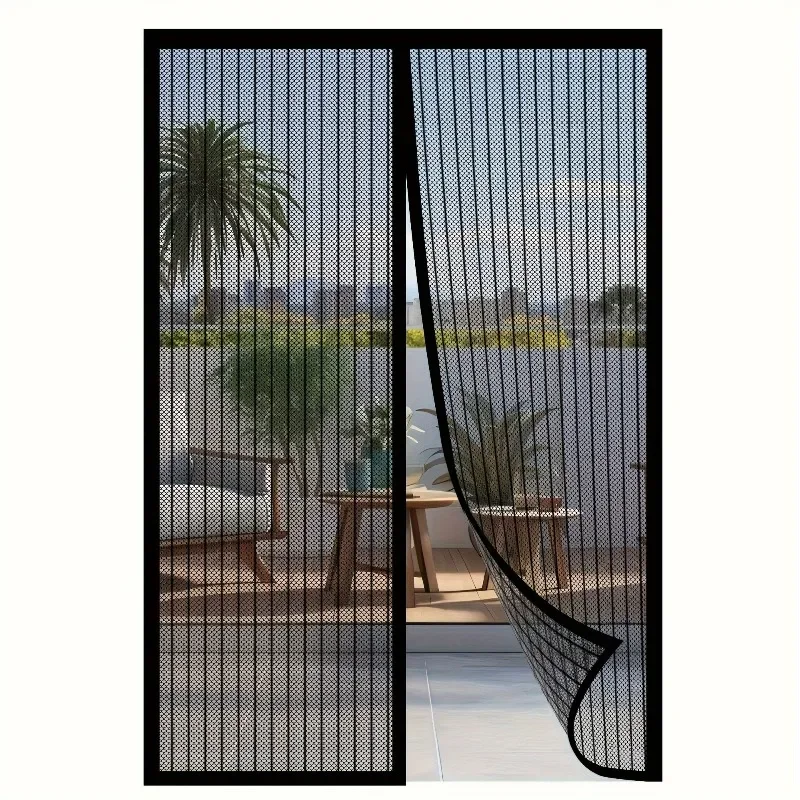 No Punch Thickened Magnetic Mosquito Door Curtain Mesh, Breathable Anti-Bug Net for Home Patio Balcony Door Insect Protection
