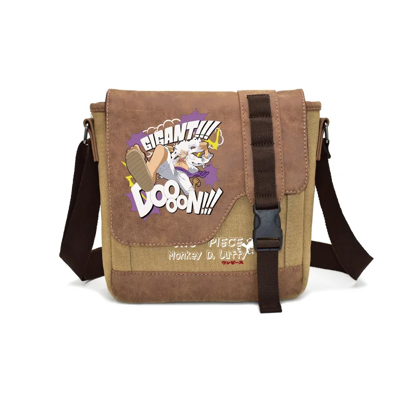 Japanese anime One Piece Luffy Handsome cartoon patterned shoulder bag Small gift