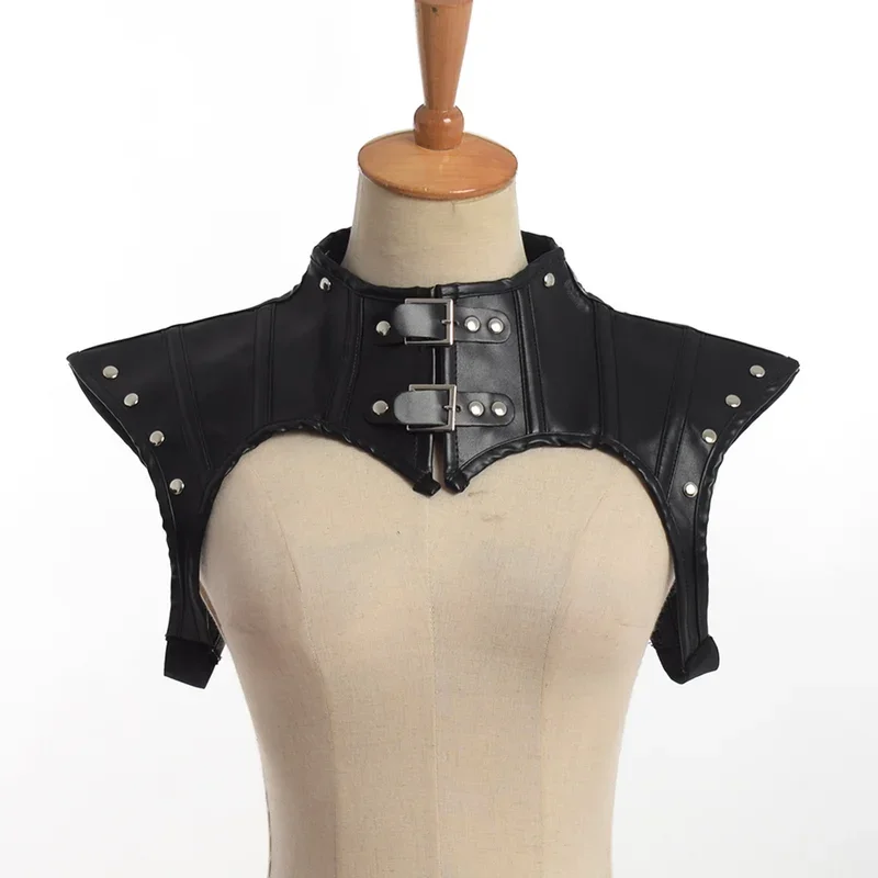 Steampunk accessories women leather corset crop tops punk Gothic style retro custom plus size S-2XL black Brown