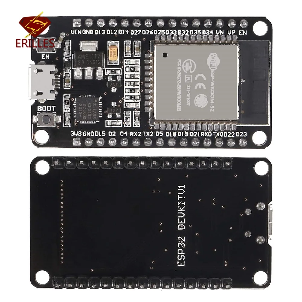 ESP32 Development Board Wireless CP2104 WiFi Bluetooth-compatible Dual Core 2.4GHz RF ESP32 1PC Development Board 3.3V 2023