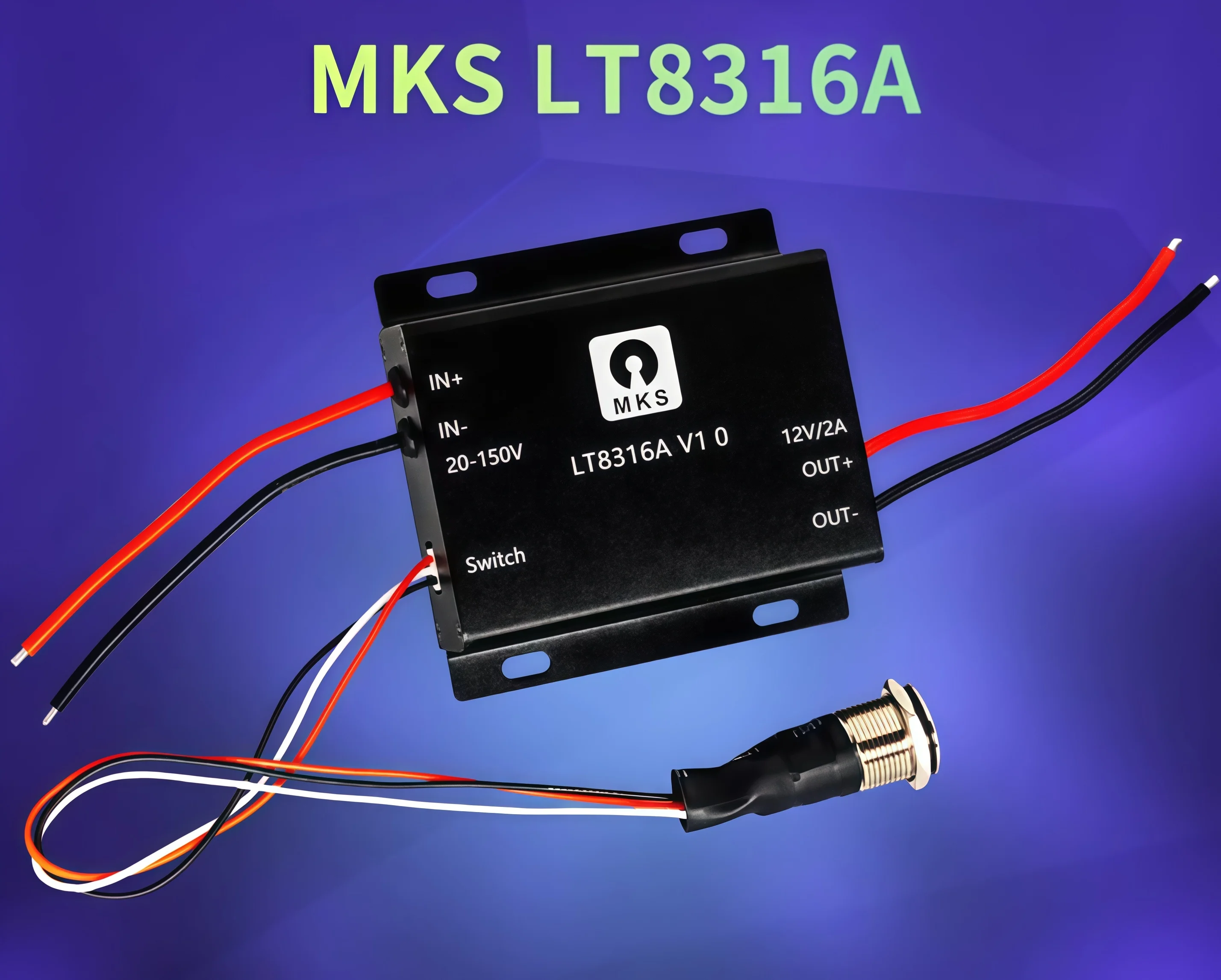 

Модуль понижающего преобразователя напряжения MKS VESC LT8316A, 20В-150В в 12В/2А