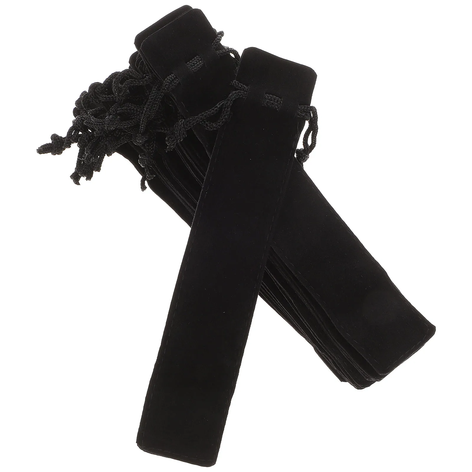 15pcs Bag Drawstring Pencil Holder Portable Single Pouch Scratch-Proof Dust-Resistant Storage Case For Gift Travel Office School