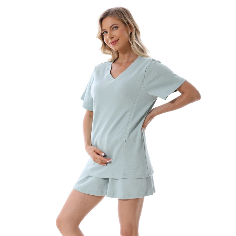 

Летняя одежда для беременных больших размеров (S-4XL), футболка для кормящих мам, повседневная футболка с V-образным вырезом, одежда для кормления грудью, топы для беременных женщин