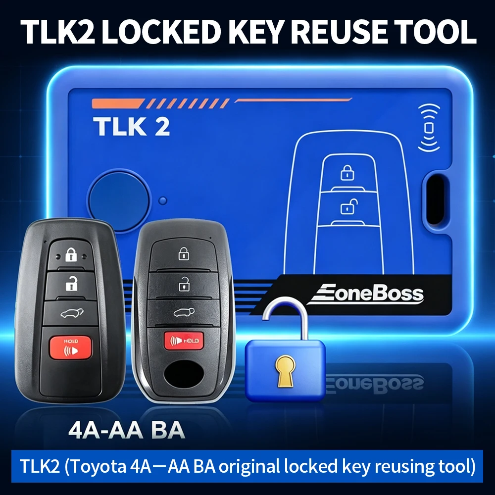 TLK2 EoneBoss Locked Key Reuse Tool Work for Toyota/Lex-us Smart Remote Car Key 4A-AA BA Chip Unlock Reuse Locked Key Programmer view 3