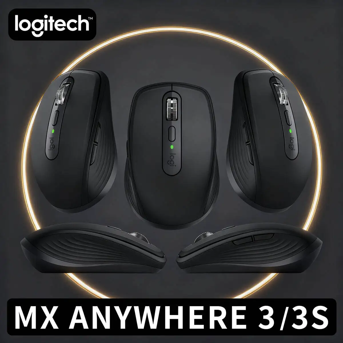 

Компактная мышь Logitech MX Anywhere 3S, эргономичный дизайн, перезаряжаемая, с быстрым прокруткой для портативных ПК Mac