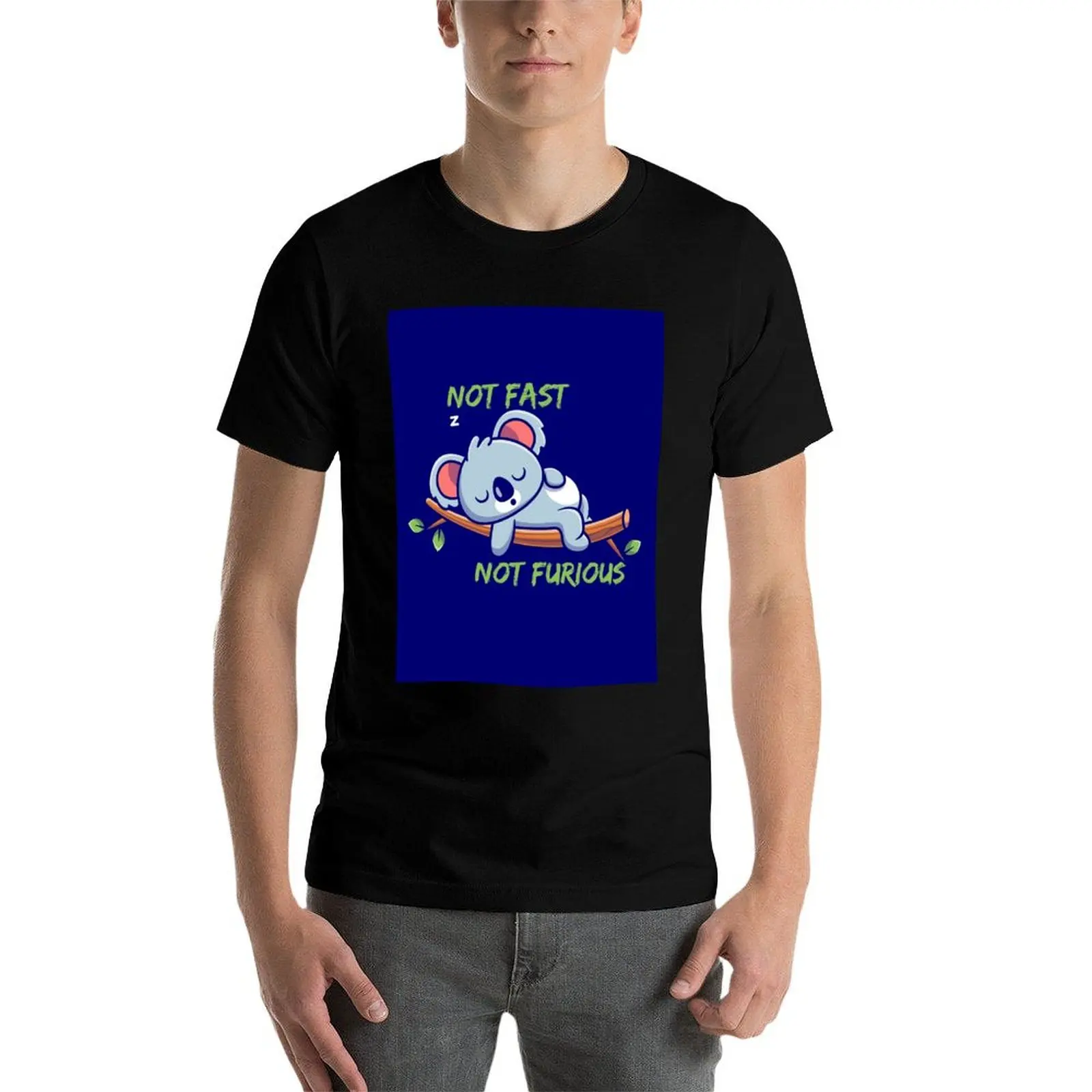 Not Fast, Not Furious T-Shirt black cotton t-shirt plain for man package man t shirts for men man t shirt cotton T-shirt - view 3