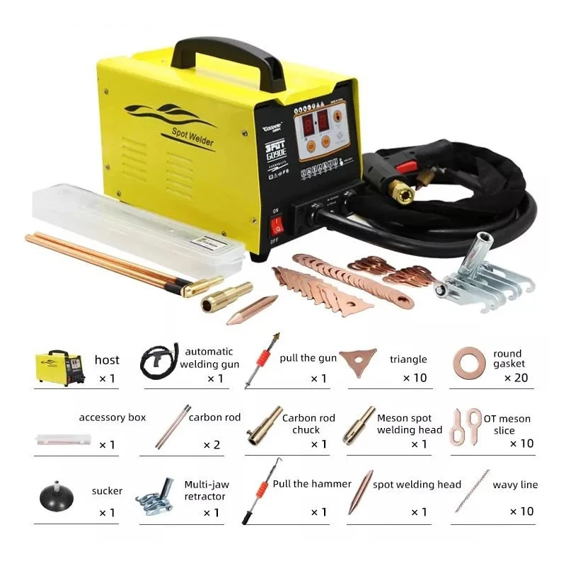 Spot Welder Dent Puller 3000W Stud Welder Dent Repair Kit 7 Models Spot Welding Machine for Car Body Dent Repair