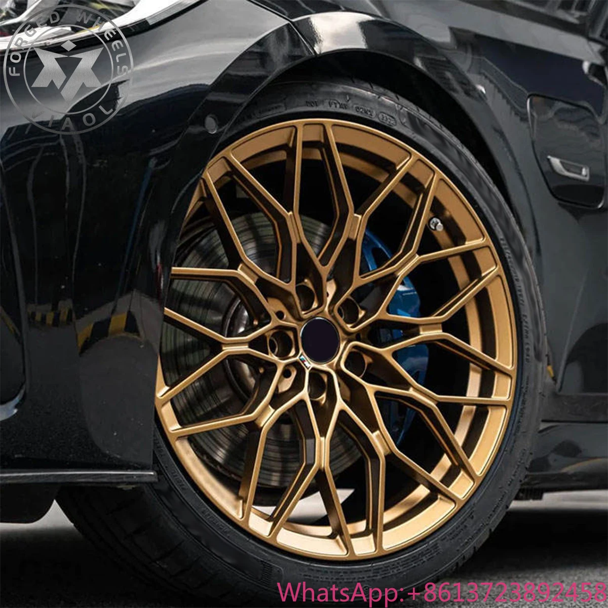 

Viaol 6061T6 Gold Forged Alloy Wheel Rims 18 19 20 21 22 23 24 Inch New for BMW E30 E34 E38 E63 E90 E93 F07 F10 F30 F34 M3 X5 X6