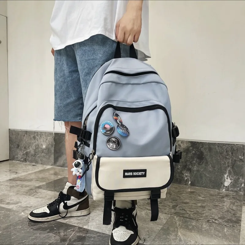 Large Capacity Backpack High School Bag College Students New Korean Brand Travel Girls Boy Computer Simple Backpack