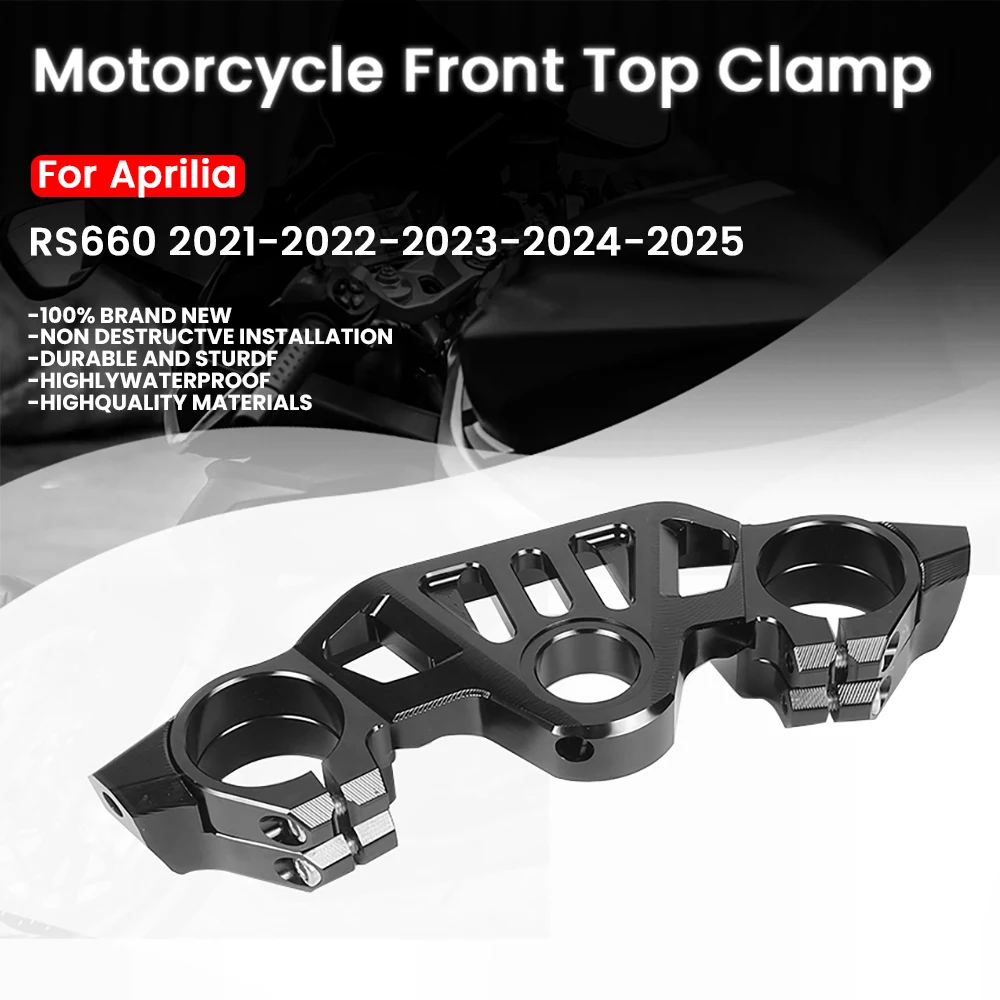 

RS660 Motorcycle CNC Front Fork Lowering Trident Tree Front Top Clamp For Aprilia RS660 2021-2022-2023-2024-2025