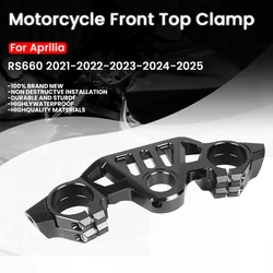 RS660 Motorcycle CNC Front Fork Lowering Trident Tree Front Top Clamp For Aprilia RS660 2021-2022-2023-2024-2025