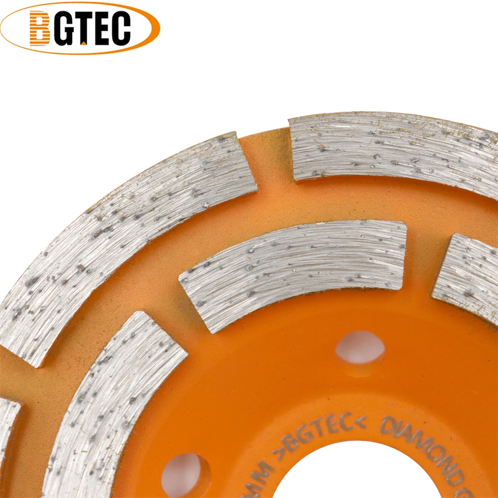 BGTEC 1 шт., 4 дюйма/диаметр 40/50 мм, двухрядные алмазные шлифовальные диски, полировка кирпича, керамическая зернистость #, чашка для шлифовально...