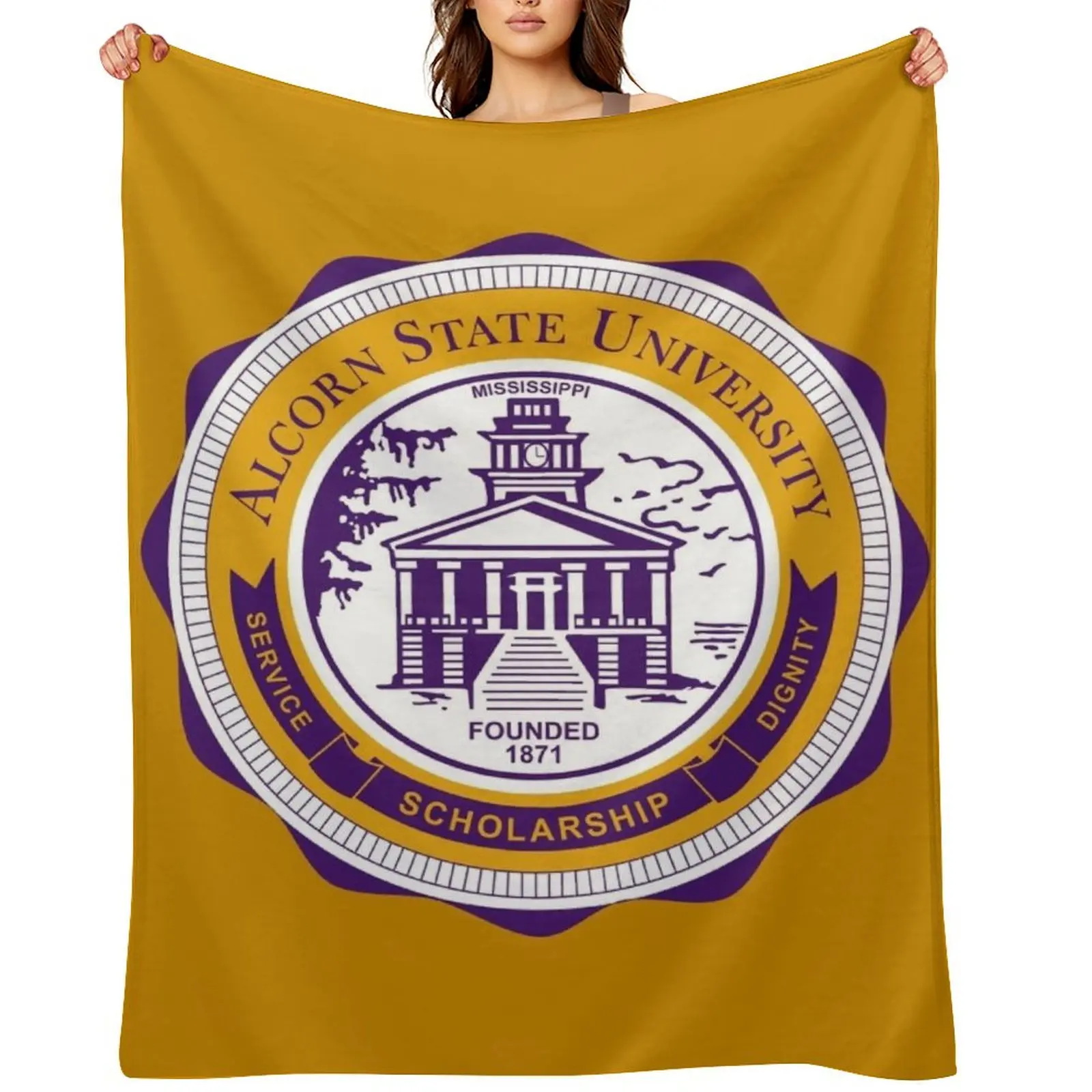 

Alcorn State University Throw Blanket Luxury Thicken Softest Luxury St Luxury Blankets