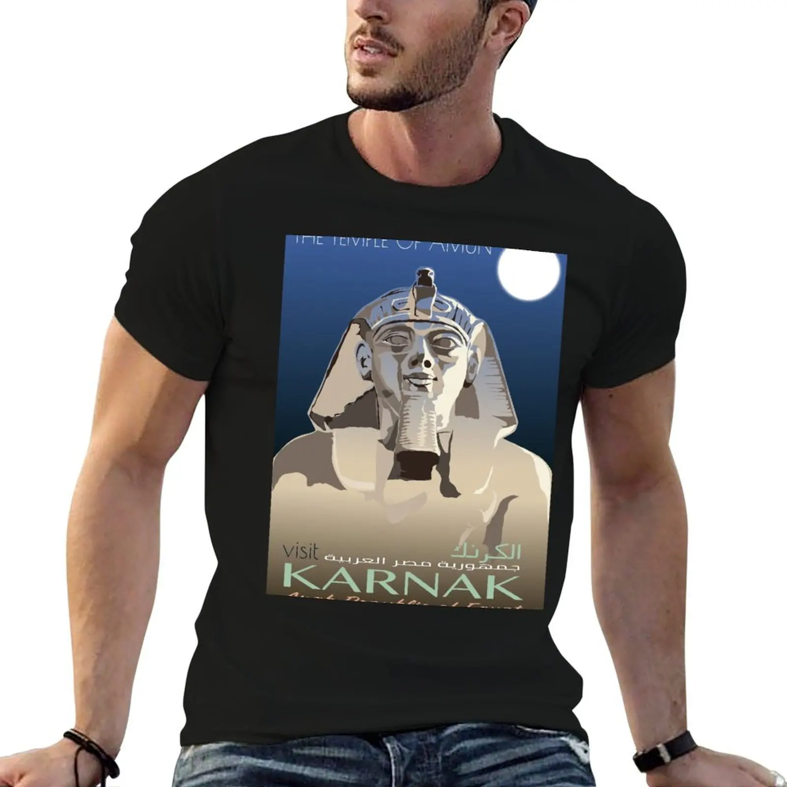 Футболка Visit Karnak для мальчиков, футболки с животным принтом, синие арховные таможенные создают свой собственный пакет мужских футболок