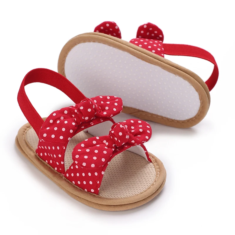 Fashion Cute Bow Open Toe Sandals Suitable For Baby Girls Light Walking Shoes Suitable For Summer Breathable lightweight walking