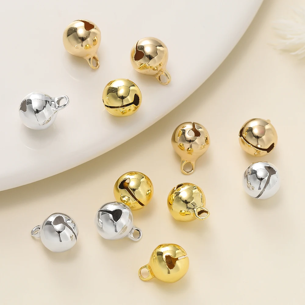 

5Piece/Lot 14/18K Gold Color Plated Iron Bell Shape Charms Pendants for DIY Bracelet Necklace Jewelry Making Accessorie
